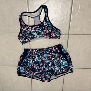 Girls’ 14/16 Workout Set- Sports Bra & Lined Shorts- C9 by Champion